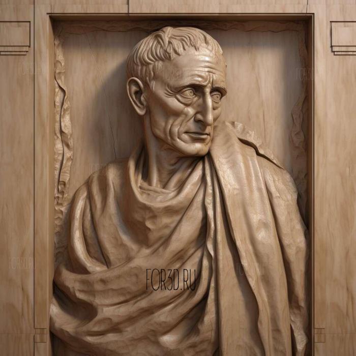 julius caesar 3 stl model for CNC